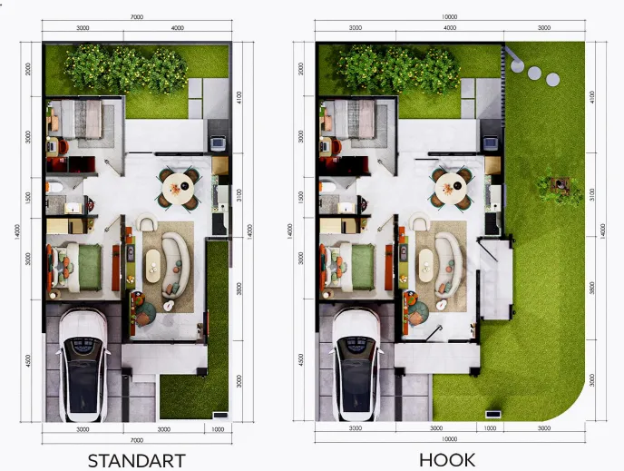 Floor plan for Tipe 98