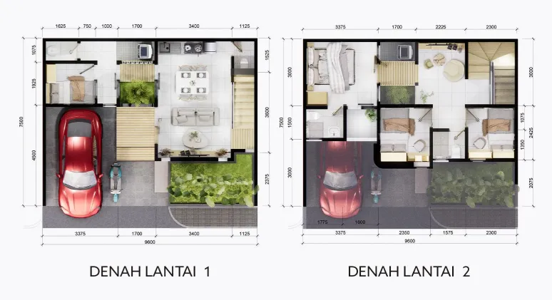 Floor plan for Tipe 72 New